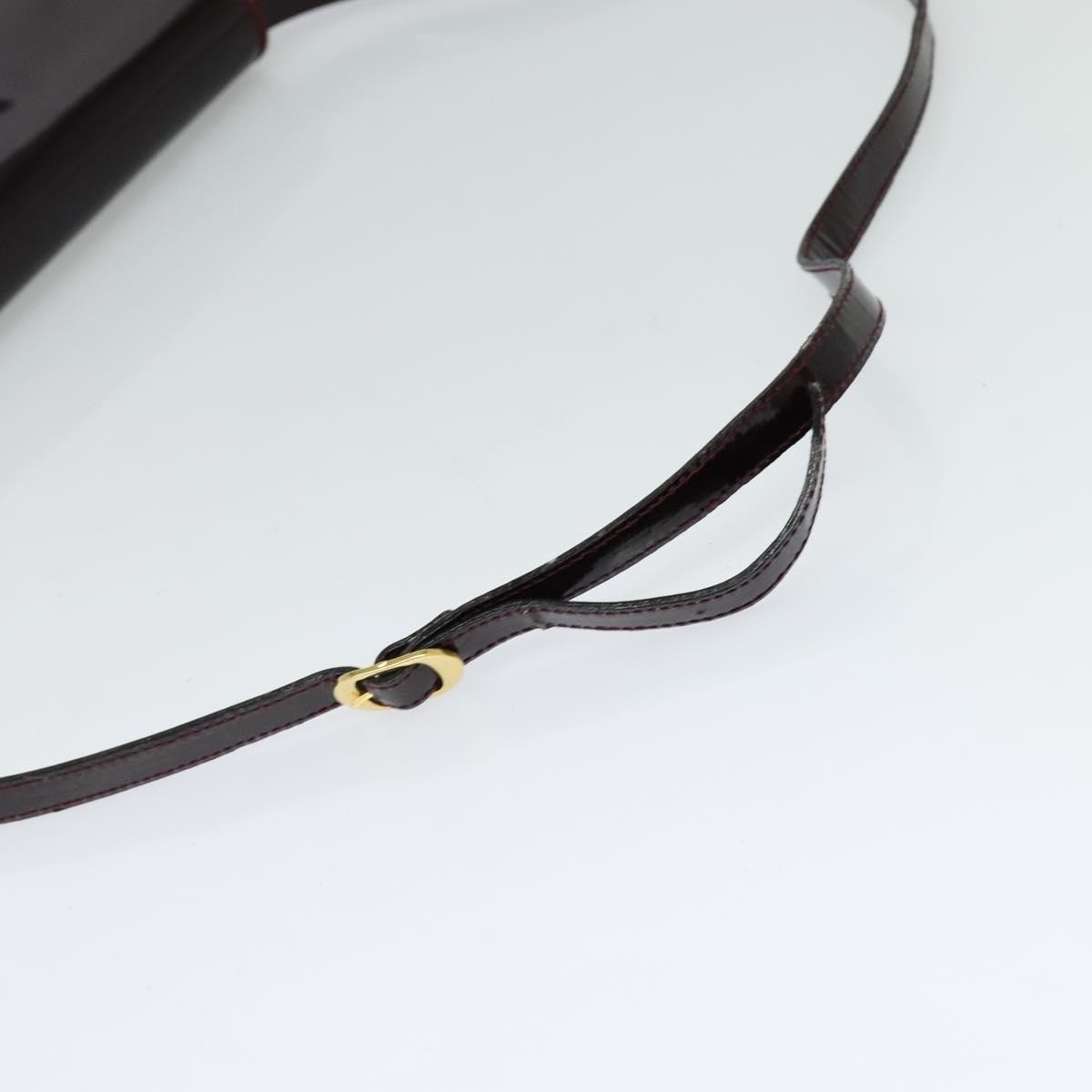 Salvatore Ferragamo Vala Shoulder Bag Patent Leather, BURGUNDY, PATENT_LEATHER, Shoulder bag