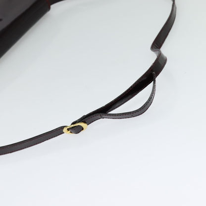 Salvatore Ferragamo Vala Shoulder Bag Patent Leather, BURGUNDY, PATENT_LEATHER, Shoulder bag