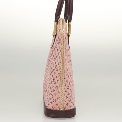 Louis Vuitton Alma Handbag Mini Lin, RED, CANVAS, Handbag