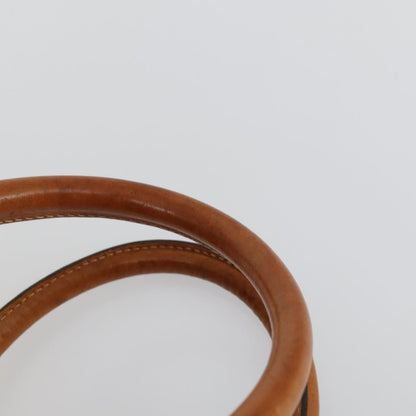 Celine Vintage Macadam Boston bag Canvas and Leather, BEIGE, CANVAS, Travel bag