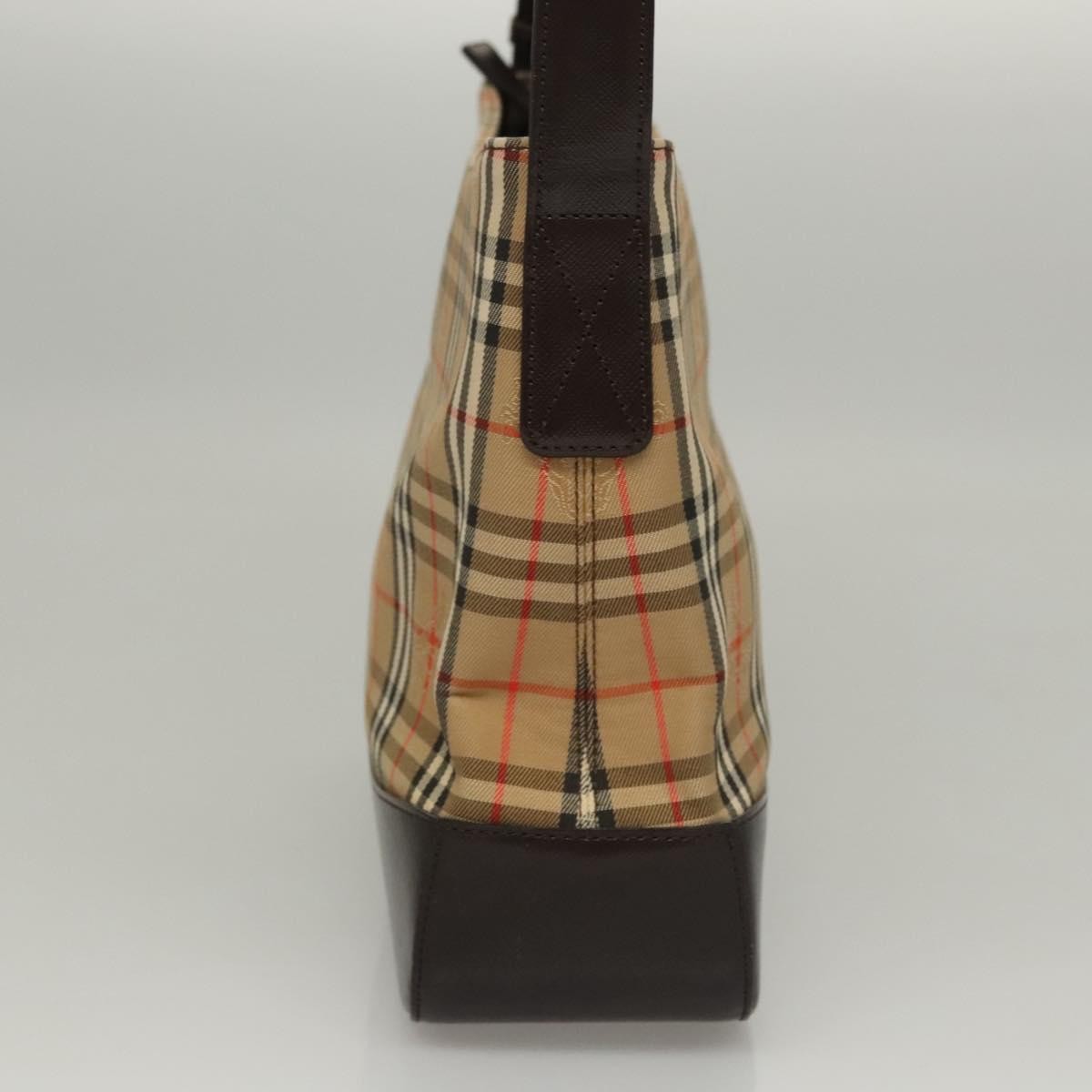 Burberry Shoulder Bag Nova Check Canvas, BEIGE, CANVAS, Shoulder bag