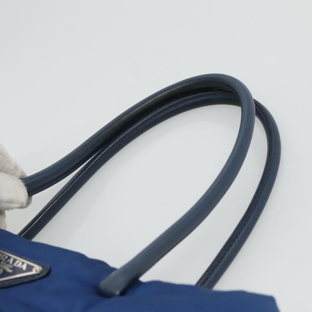 Prada Bomber Tote Tessuto, BLUE, NYLON, Tote bag