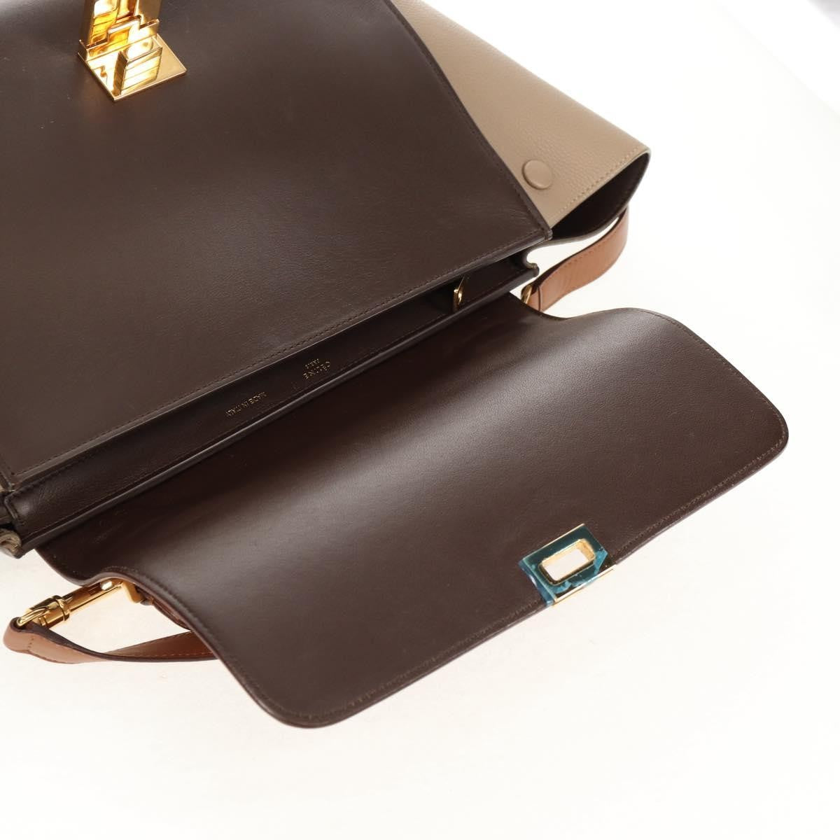 Celine Tricolor Trapeze Bag Leather, MULTICOLOUR, LEATHER, Handbag