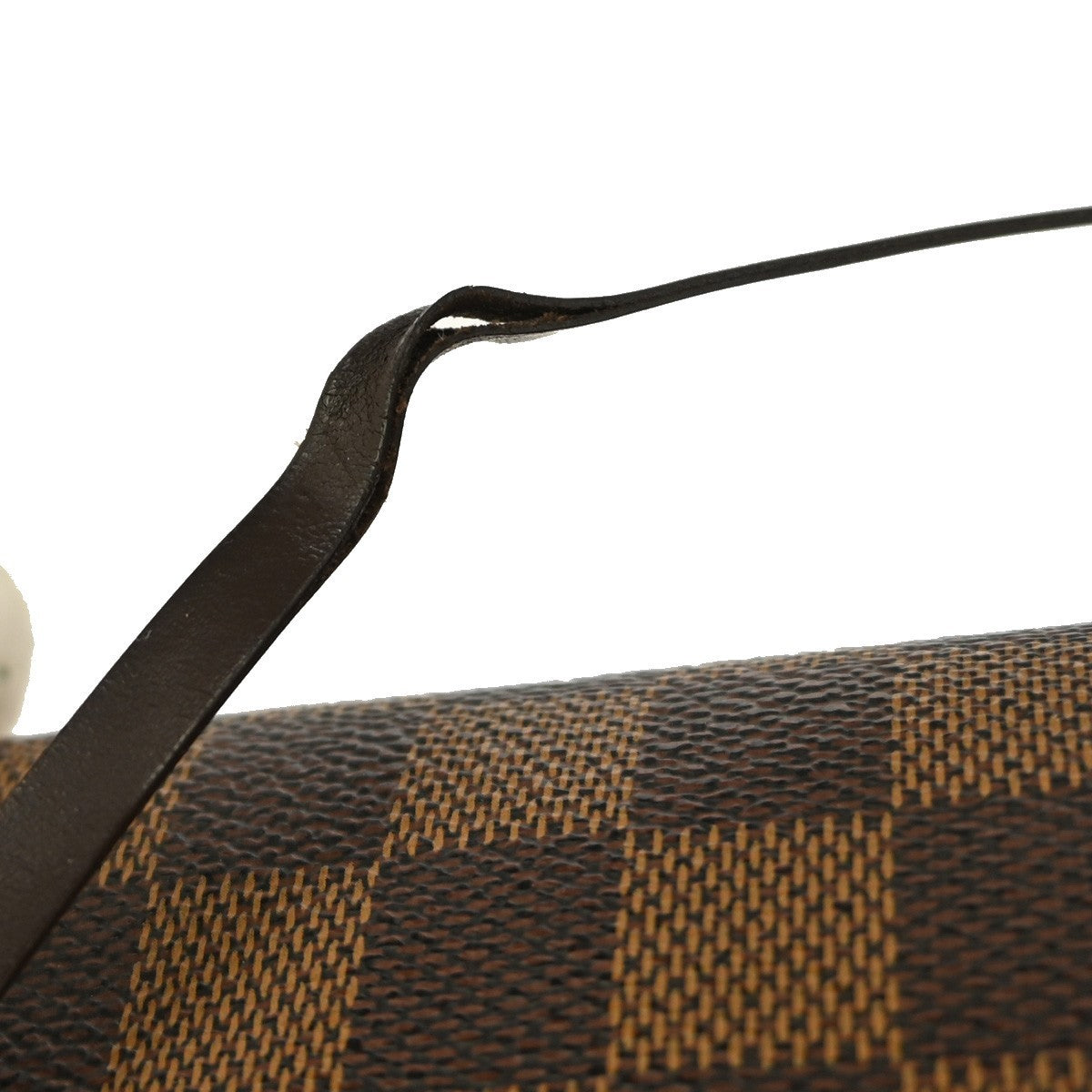 Louis Vuitton Papillon Pochette Damier, BROWN, CANVAS, Clutche & pouche