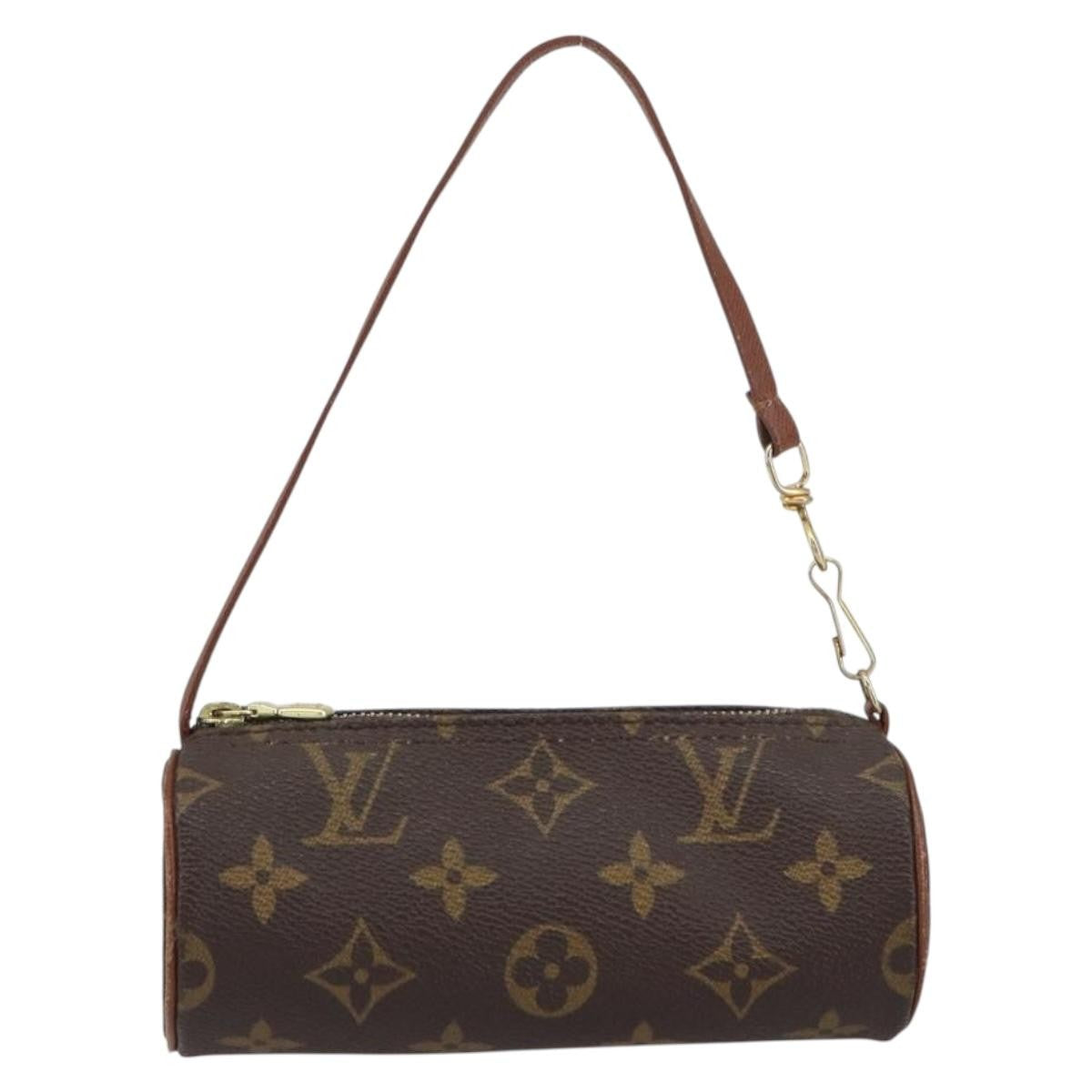 Louis Vuitton Papillon Pochette Monogram Canvas, BROWN, CANVAS, Clutche & pouche