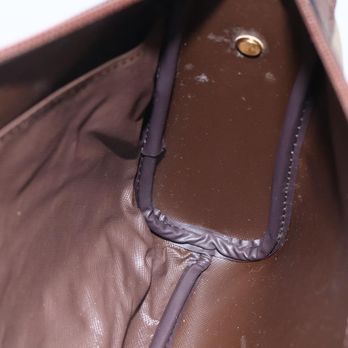 Burberry Nova check Pochette Canvas, BEIGE, CANVAS, Clutche & pouche