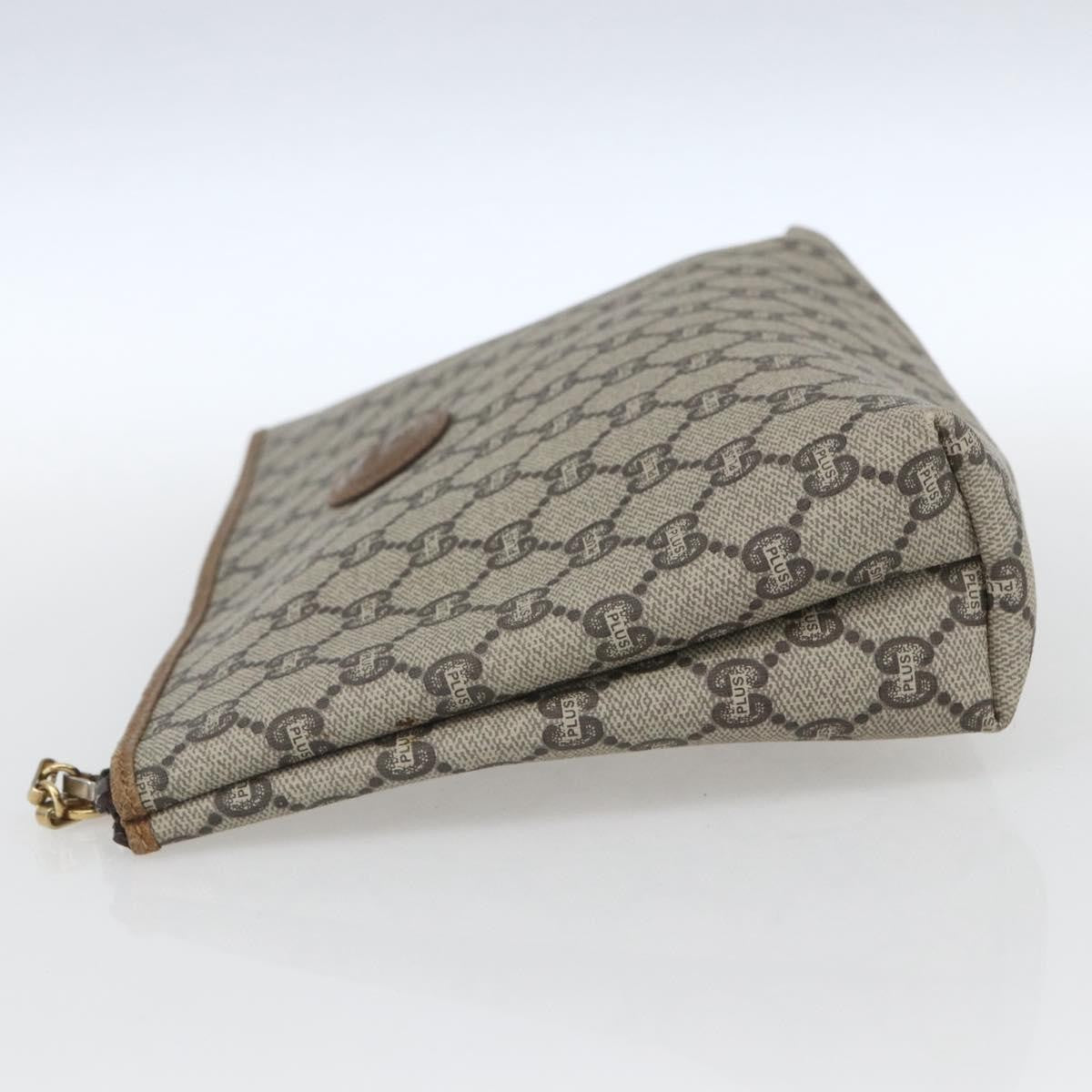 Gucci GG Plus Supreme Pouch Canvas, BEIGE, PVC, Clutche & pouche