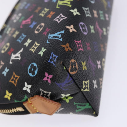 Louis Vuitton Cosmetic Pouch Monogram Multicolor, BLACK, CANVAS, Clutche & pouche