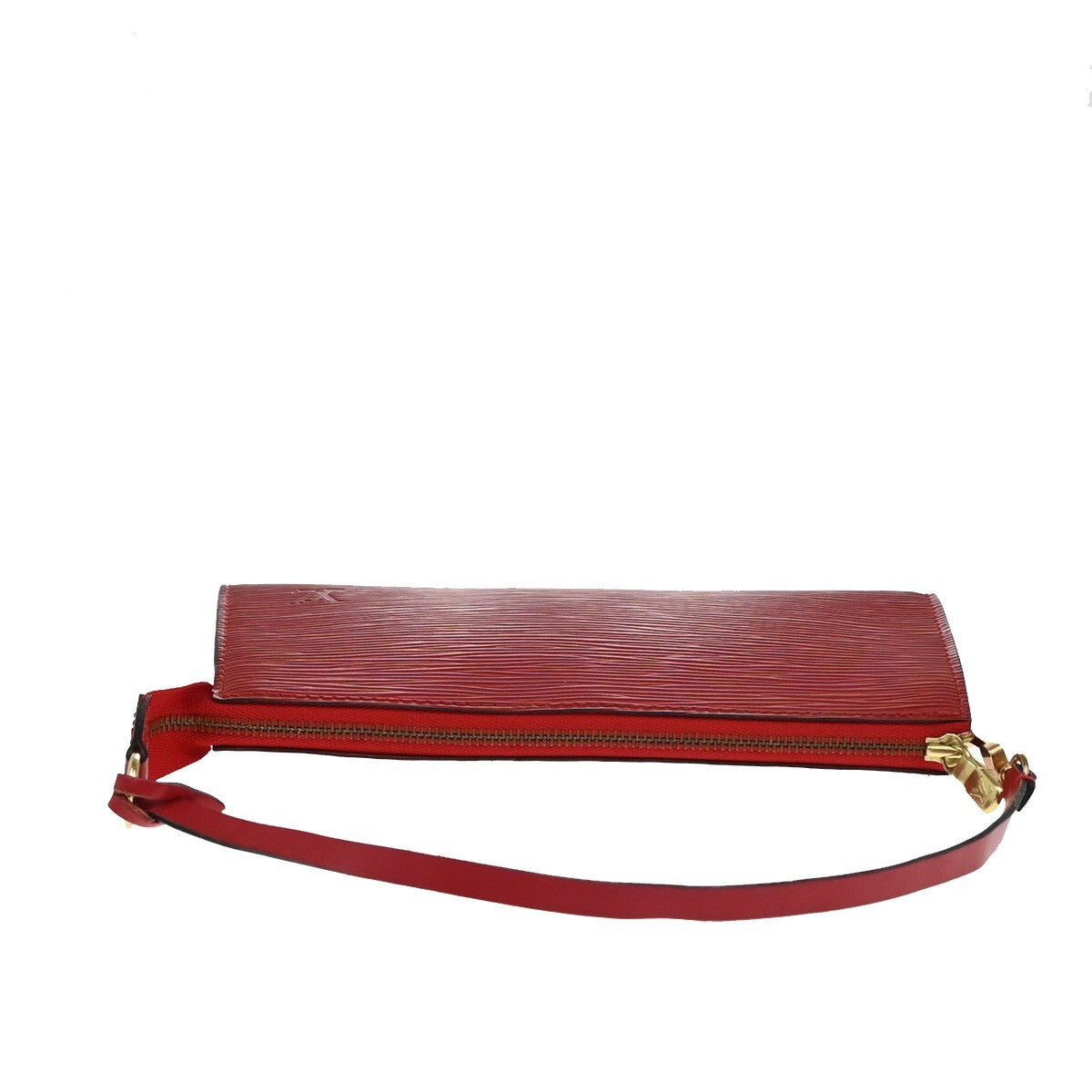Louis Vuitton Pochette Accessoires Epi Leather, RED, LEATHER, Clutche & pouche
