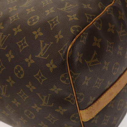 Louis Vuitton Keepall Bandouliere Bag Monogram Canvas, BROWN, CANVAS, Travel bag