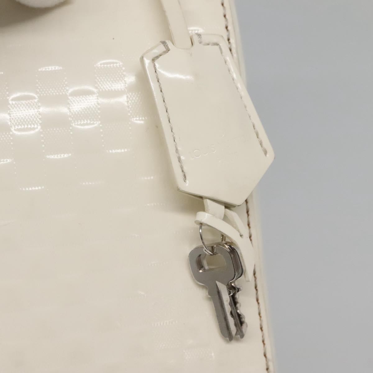 Louis Vuitton Speedy Cube Bag Damier Facette, WHITE, PATENT_LEATHER, Handbag