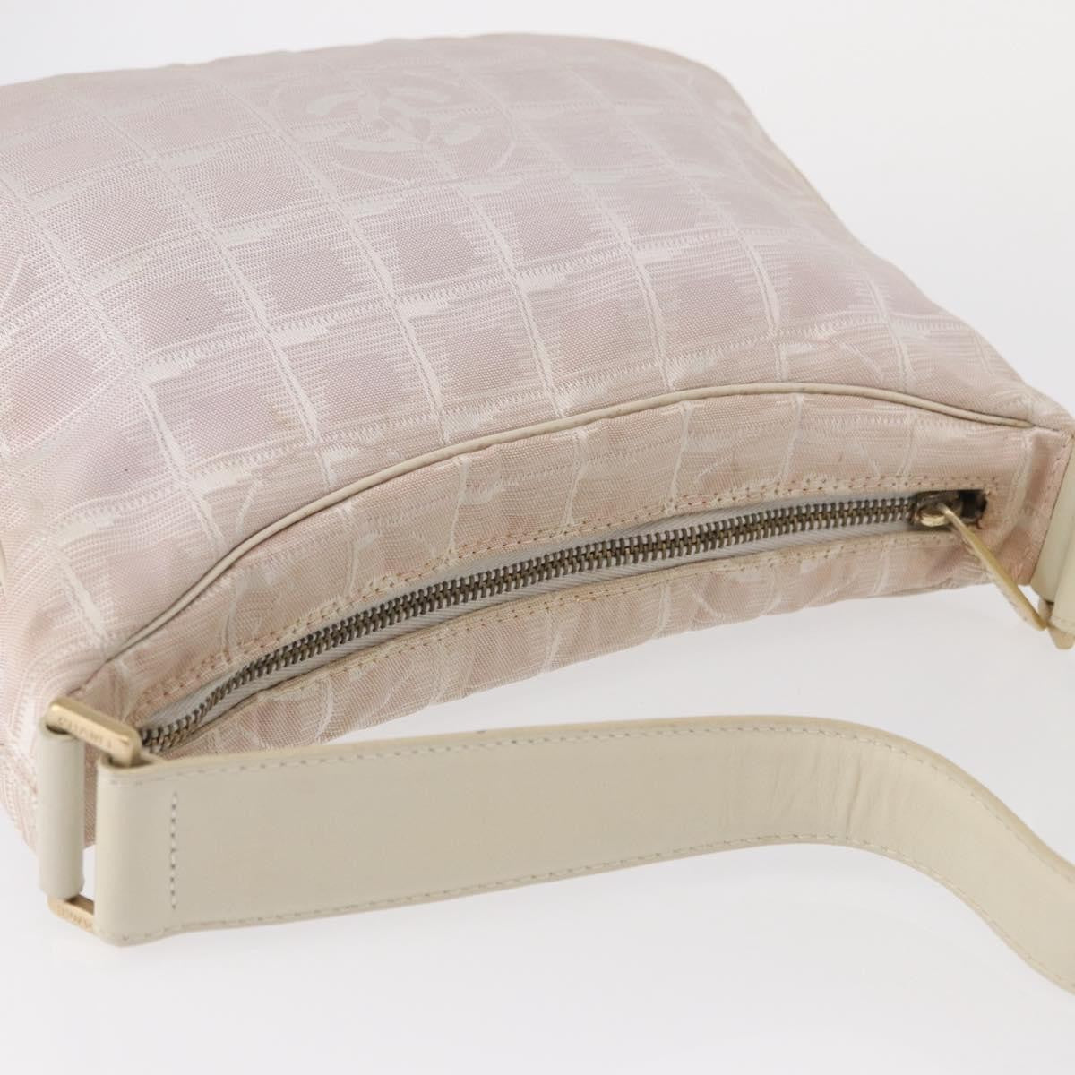 Chanel Travel Line Zip Hobo Nylon, PINK, NYLON, Handbag