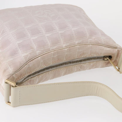 Chanel Travel Line Zip Hobo Nylon, PINK, NYLON, Handbag