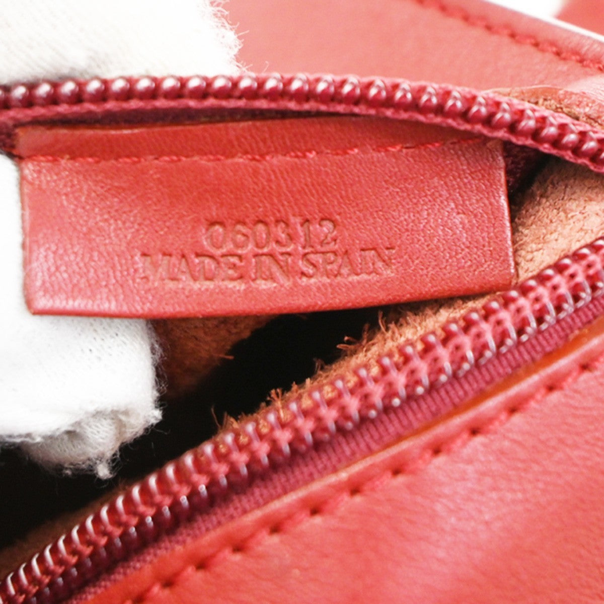 Loewe Anagram Shoulder Bag Suede, RED, SUEDE, Shoulder bag