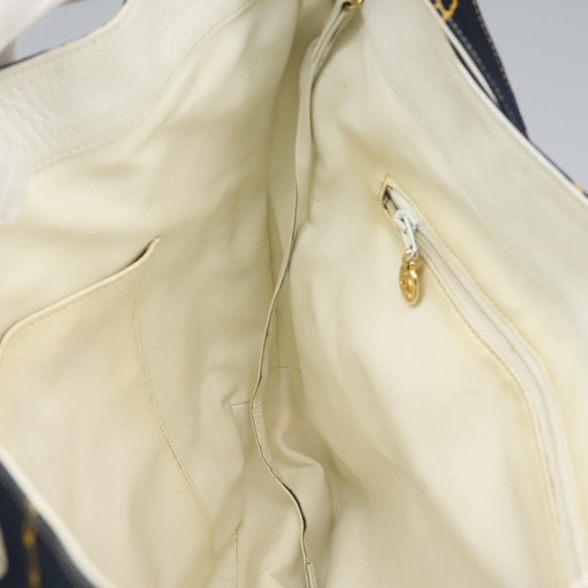 Chanel Miss Mademoiselle Shoulderbag Canvas, NAVY, CANVAS, Shoulder bag