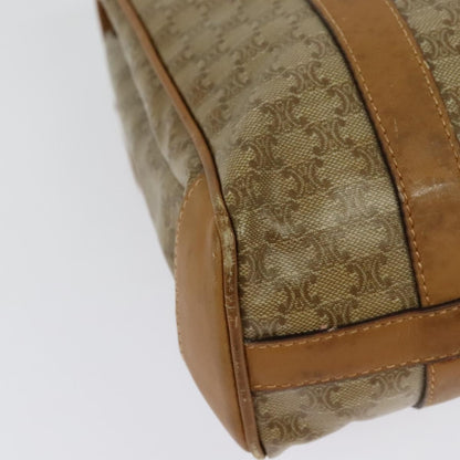 Celine Vintage Macadam Handbag Canvas, BEIGE, CANVAS, Handbag