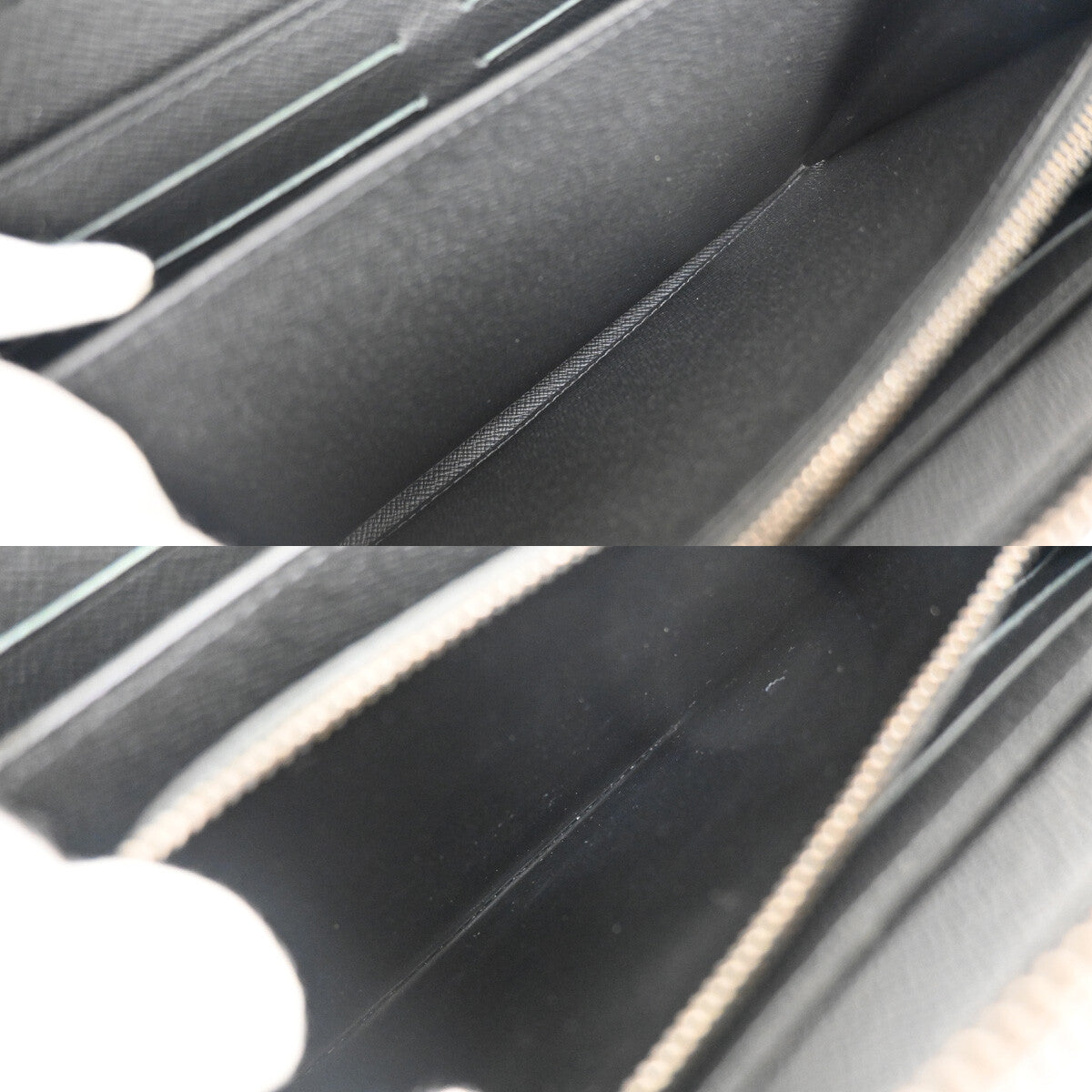 Louis Vuitton Zippy XL Monogram Eclipse Leather, BLACK, LEATHER, Wallets