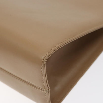 Salvatore Ferragamo Vintage Gancini Chain Shoulder Bag Leather, BEIGE, LEATHER, Shoulder bag