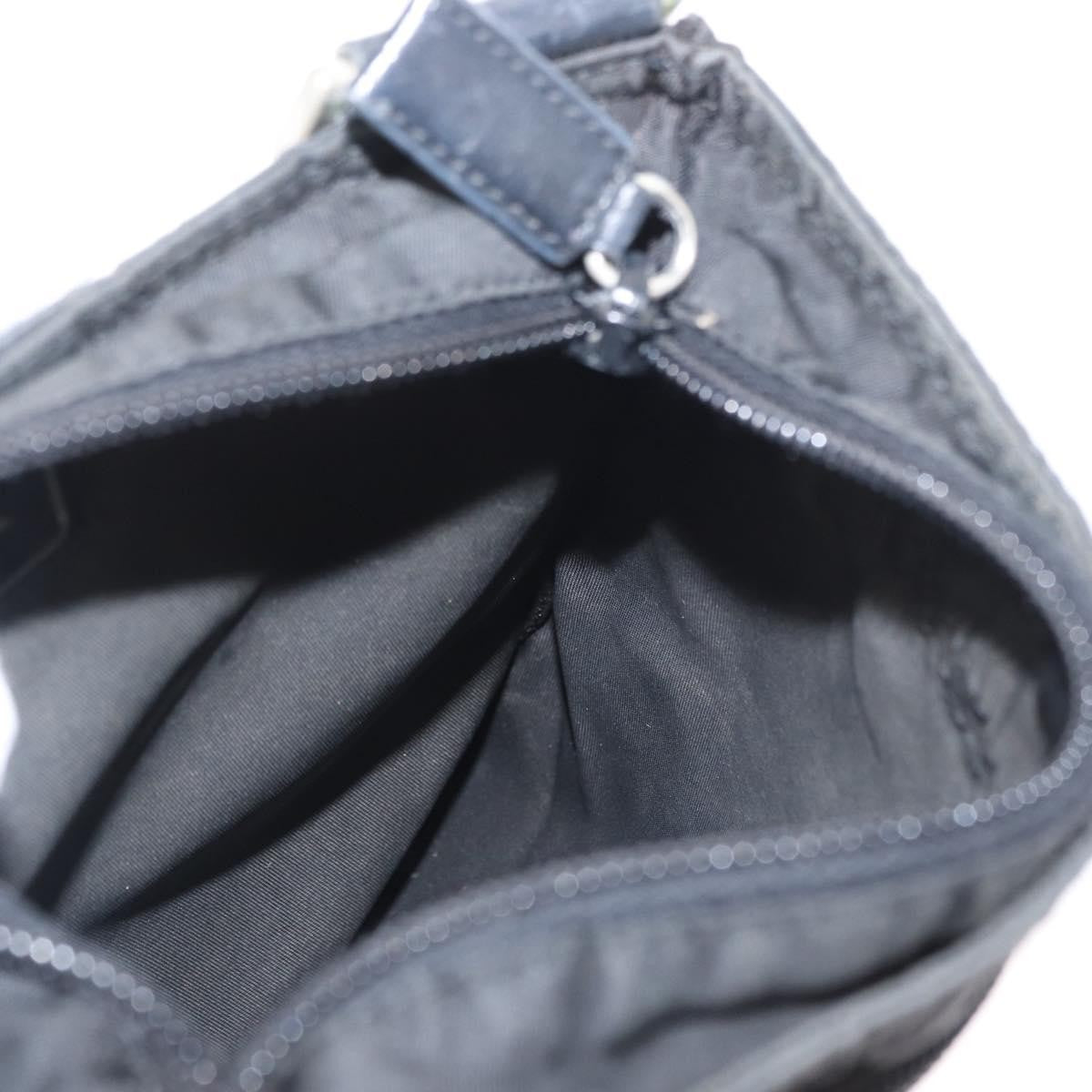 Prada Front Pocket Messenger Bag Tessuto, BLACK, NYLON, Shoulder bag