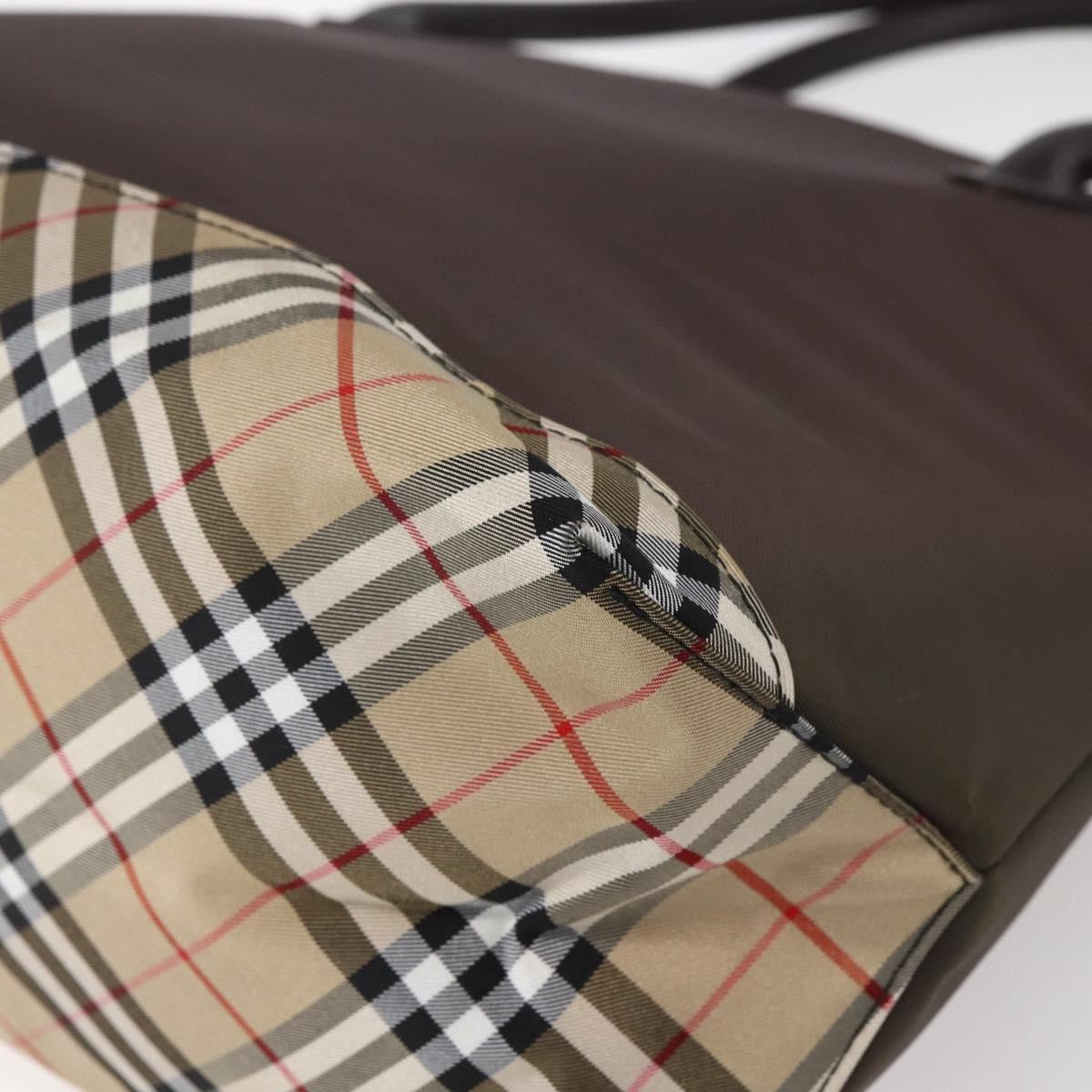 Burberry Blue Label Tote Bag Nylon, BROWN, NYLON, Tote bag