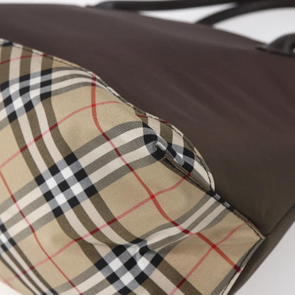 Burberry Blue Label Tote Bag Nylon, BROWN, NYLON, Tote bag