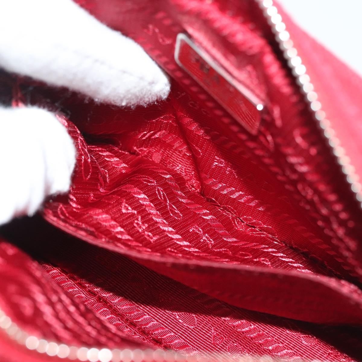 Prada Zip Around Toiletry Bag Canvas, RED, CANVAS, Clutche & pouche