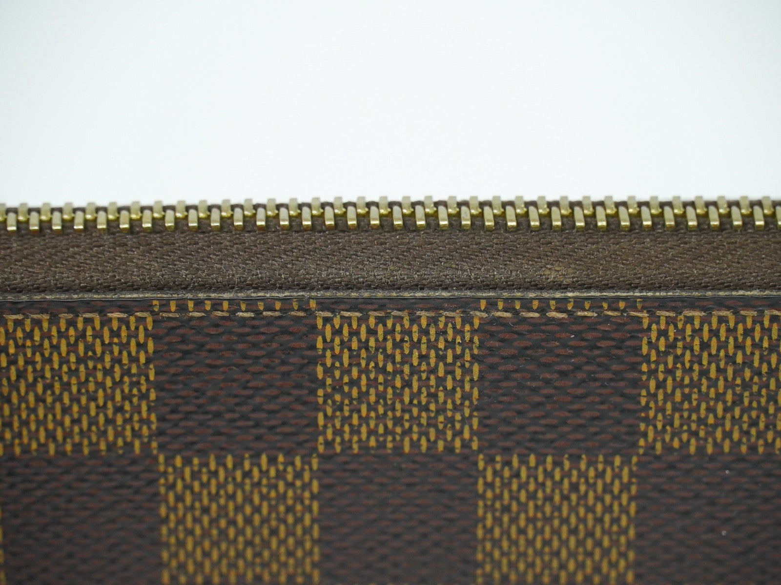 Louis Vuitton Clemence Wallet Damier, BROWN, CANVAS, Wallets