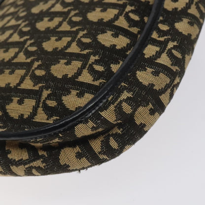 Christian Dior Vintage Flap Crossbody Bag Canvas, NAVY, CANVAS, Shoulder bag