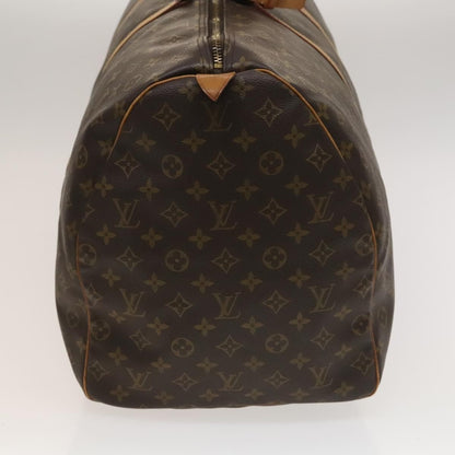 Louis Vuitton Keepall Bag Monogram Canvas, BROWN, CANVAS, Travel bag