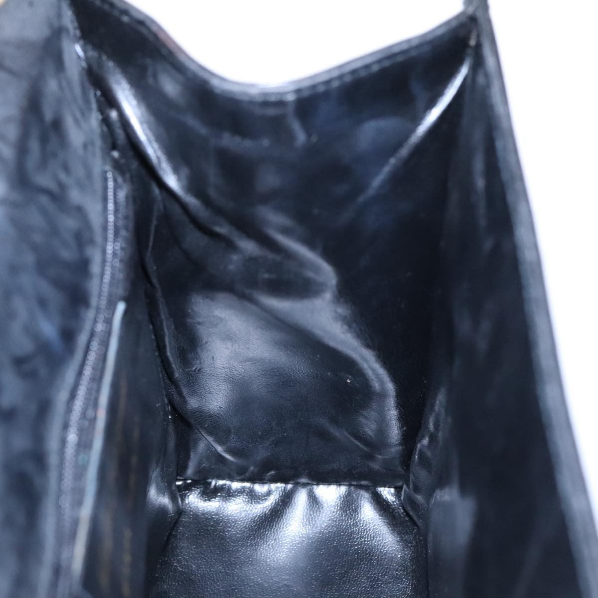 Salvatore Ferragamo Vintage Shoulder Bag Leather, BLACK, LEATHER, Shoulder bag