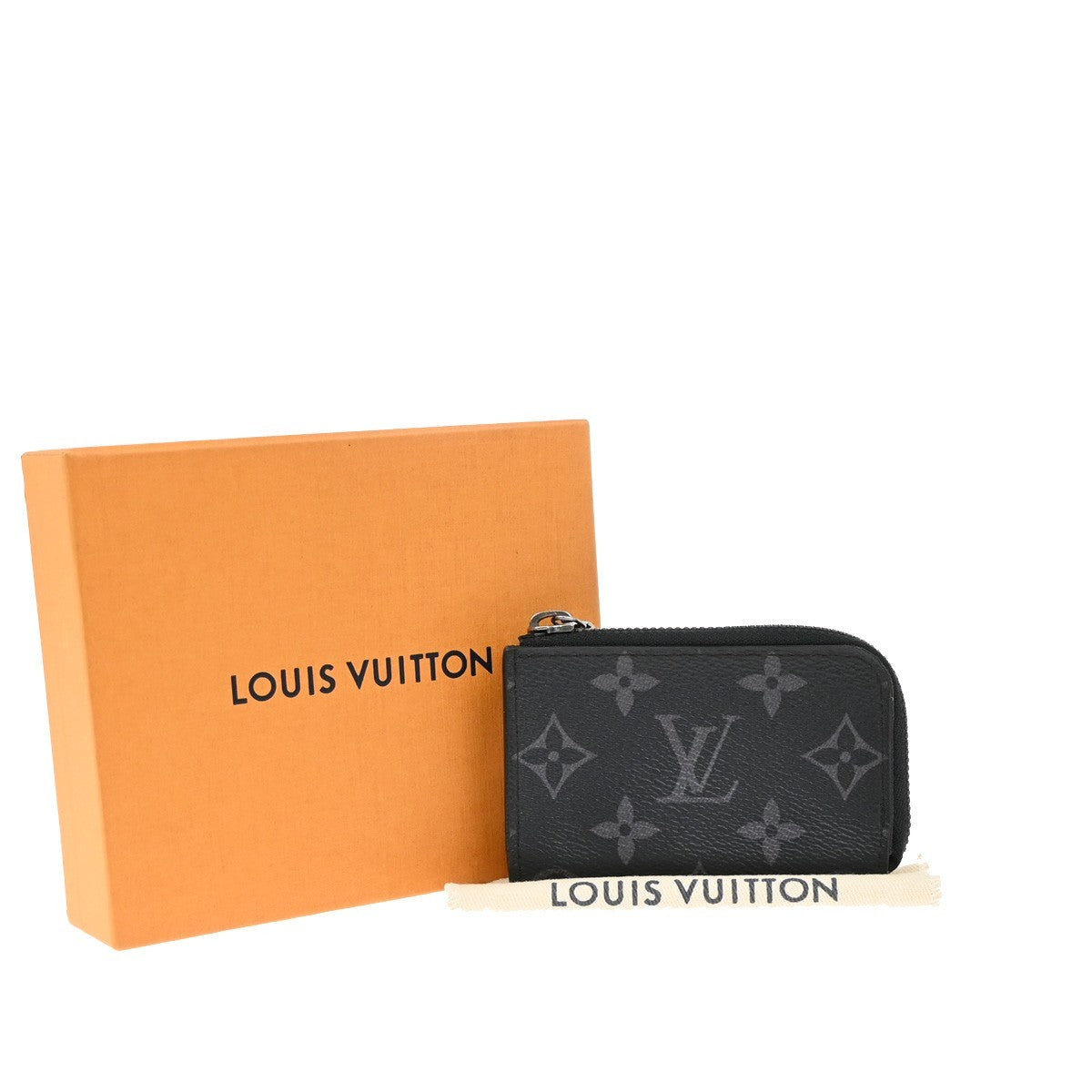 Louis Vuitton Eclipse Porte Monnaie Monogram Canvas, BLACK, CANVAS, Wallets