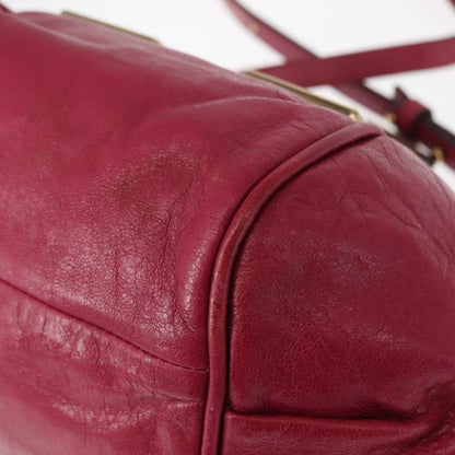 Chloe Ethel Handbag Leather, PINK, LEATHER, Handbag