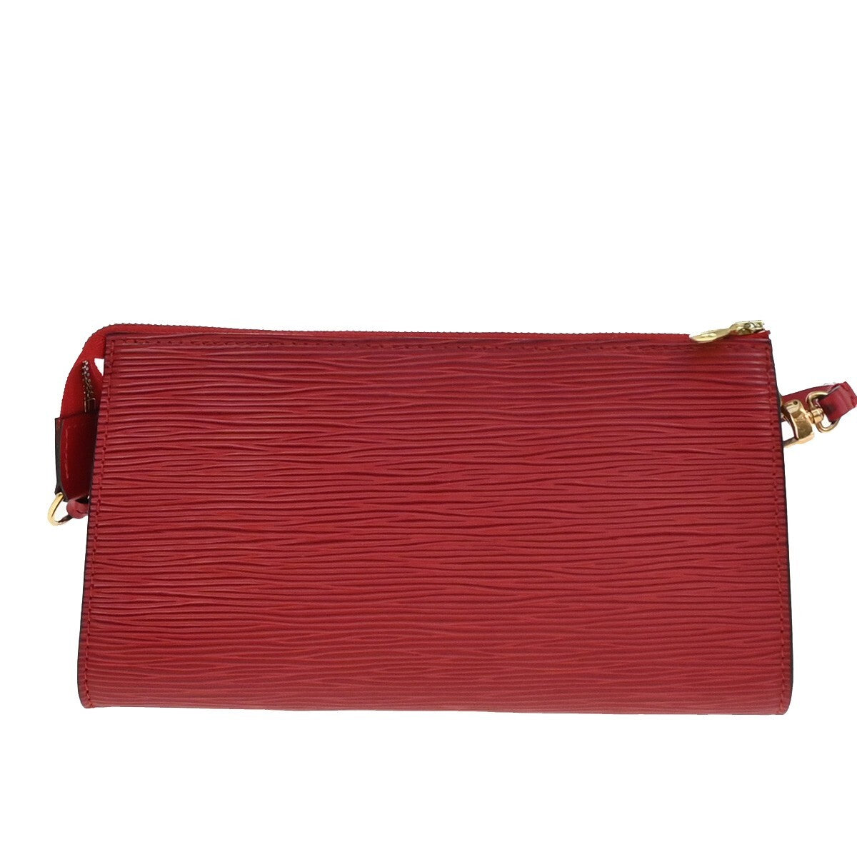 Louis Vuitton Pochette Accessoires Epi Leather, RED, LEATHER, Clutche & pouche