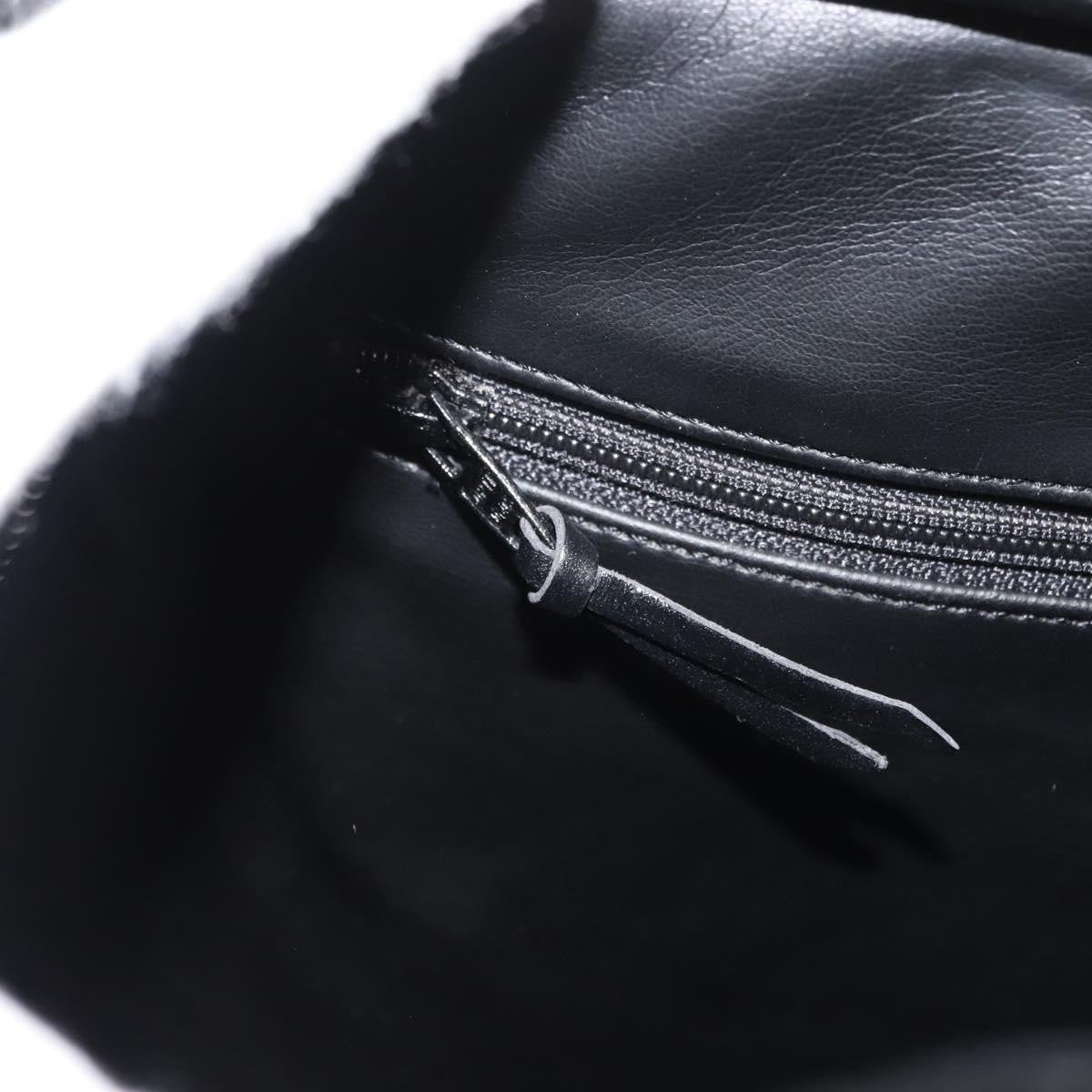 Christian Dior Vintage CD Handbag Leather, BLACK, LEATHER, Briefcase