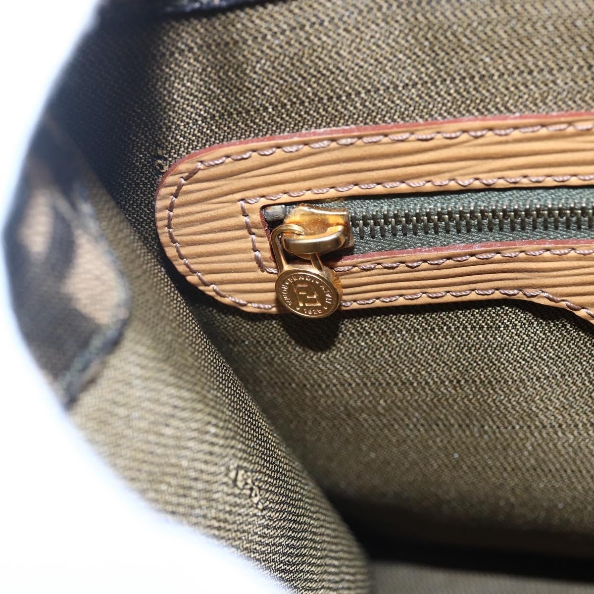 Fendi Vintage Top Handle Bag Zucca canvas, BROWN, CANVAS, Handbag