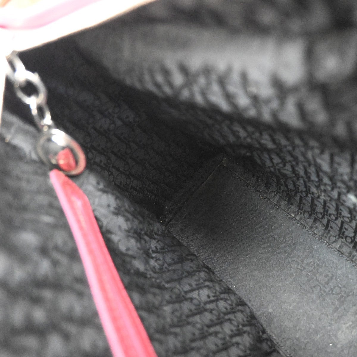 Christian Dior Vintage Lady Dior Bag Cannage Quilt Patent, RED, PATENT_LEATHER, Handbag