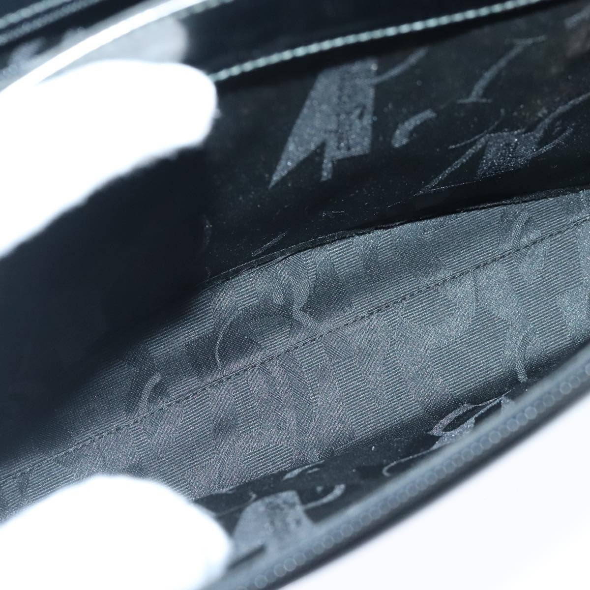 Salvatore Ferragamo Vintage Handbag Leather, BLACK, LEATHER, Handbag