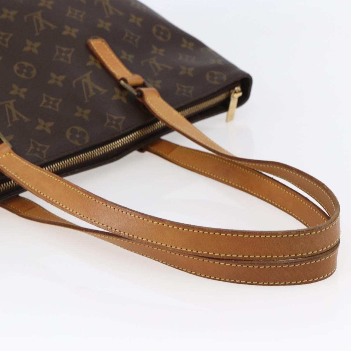 Louis Vuitton Cabas Mezzo Monogram Canvas, BROWN, CANVAS, Tote bag