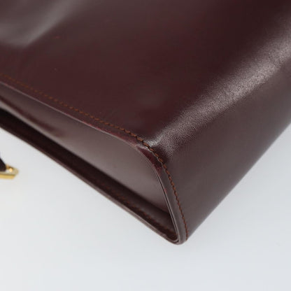 cartier Must de Cartier Clutch bag Leather, BURGUNDY, LEATHER, Clutche & pouche