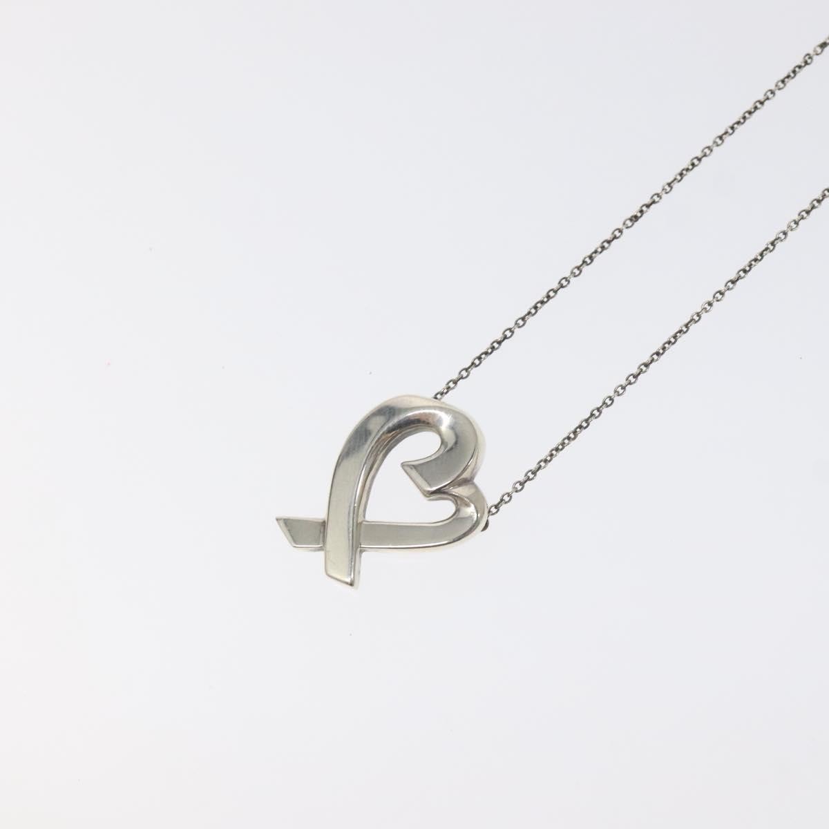 Tiffany & Co. Paloma Picasso Loving Heart Pendant Necklace Silver 925, SILVER, SILVER, Necklace