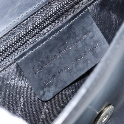 Salvatore Ferragamo Vala Handbag Leather, BLACK, LEATHER, Handbag