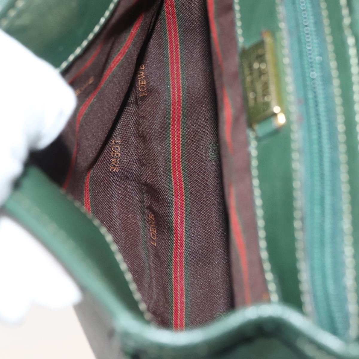 Loewe Vintage Velazquez Top Handle Bag Leather, GREEN, LEATHER, Handbag