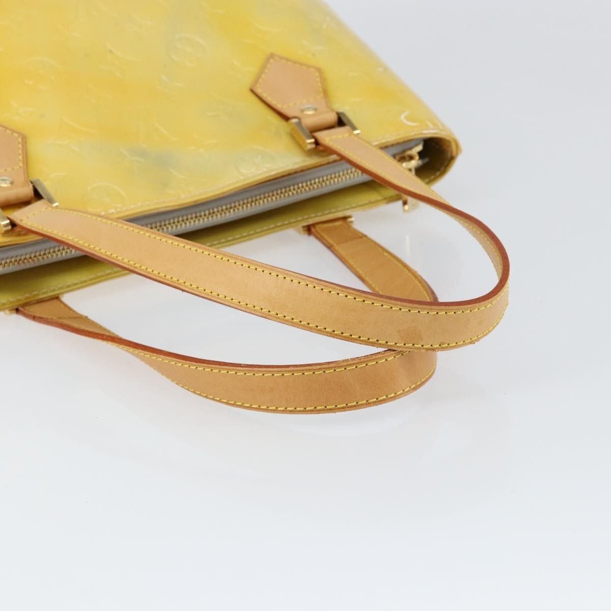 Louis Vuitton Houston Handbag Monogram Vernis, YELLOW, PATENT_LEATHER, Tote bag
