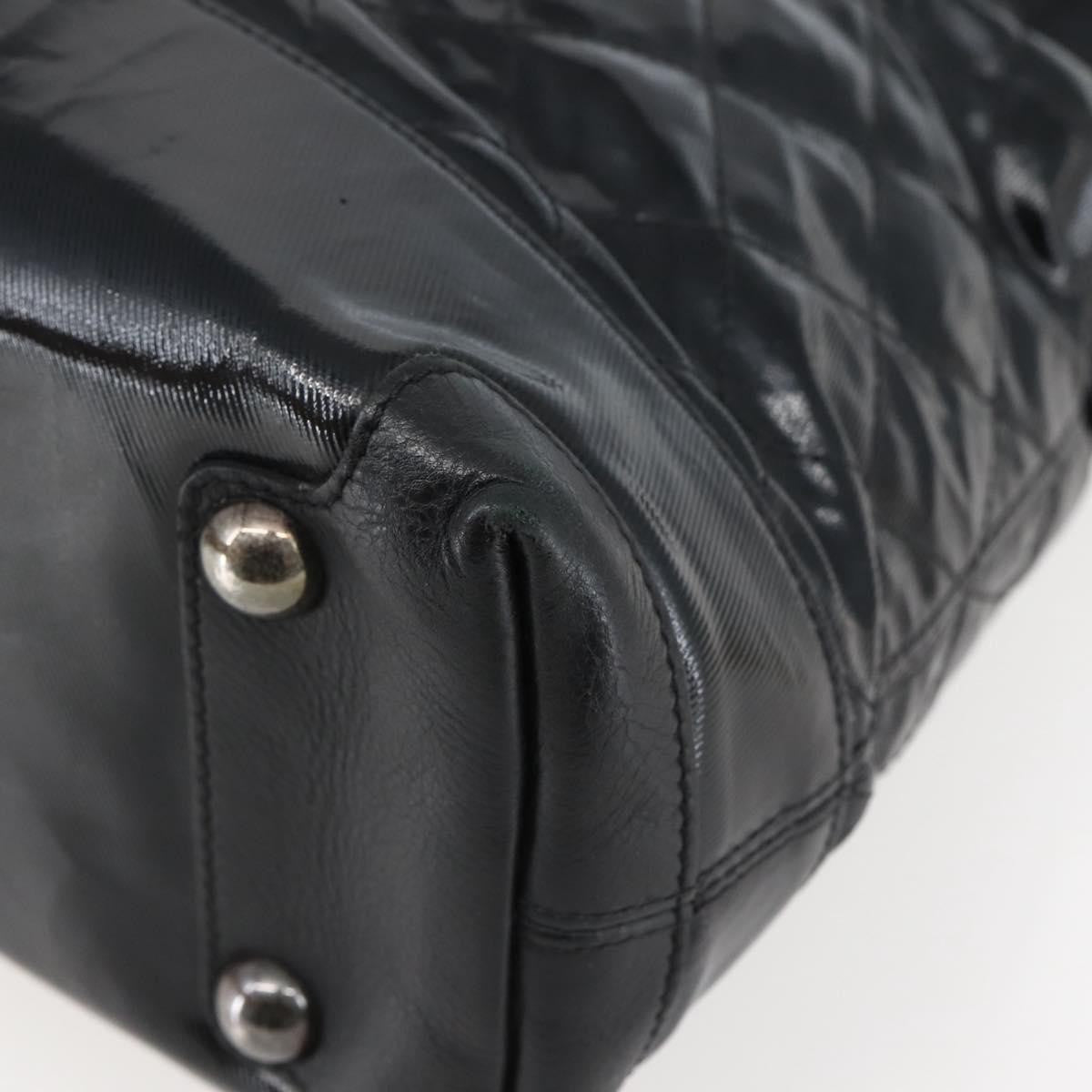 Chanel CC Charm Zip Tote Quilted Coated Canvas, BLACK, CANVAS, Tote bag