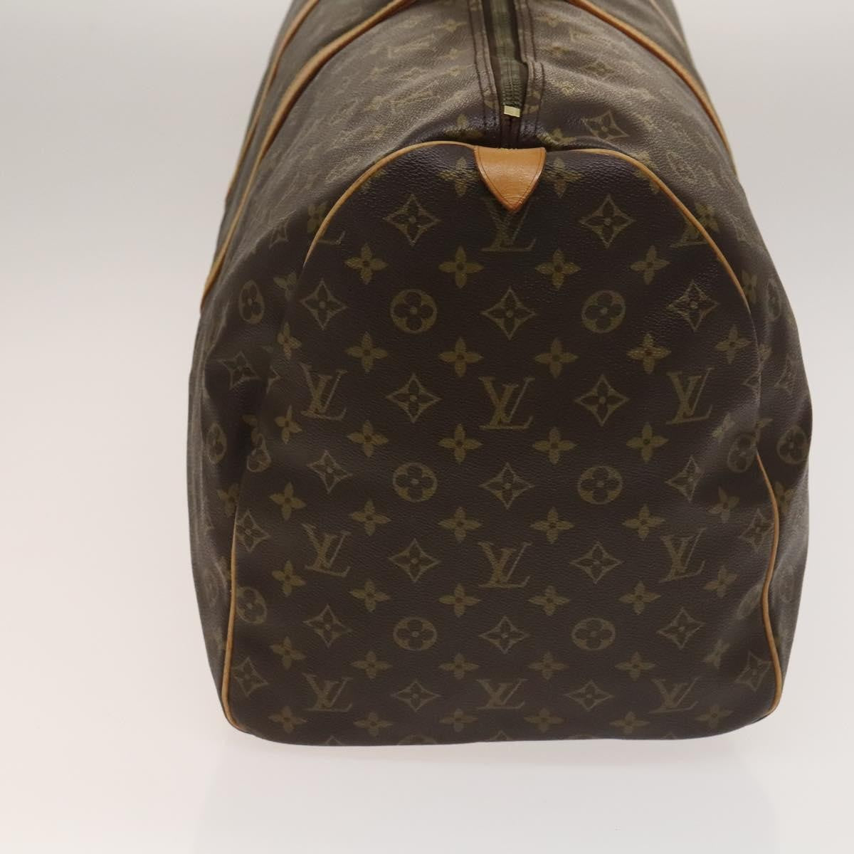 Louis Vuitton Keepall Bag Monogram Canvas, BROWN, CANVAS, Travel bag