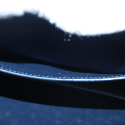 Gucci Vintage Shoulder Bag Leather, NAVY, LEATHER, Shoulder bag