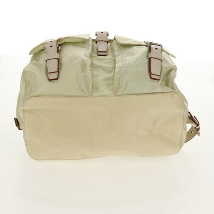 Prada Sac à dos Re-nylon nylon, BEIGE, NYLON, Backpack