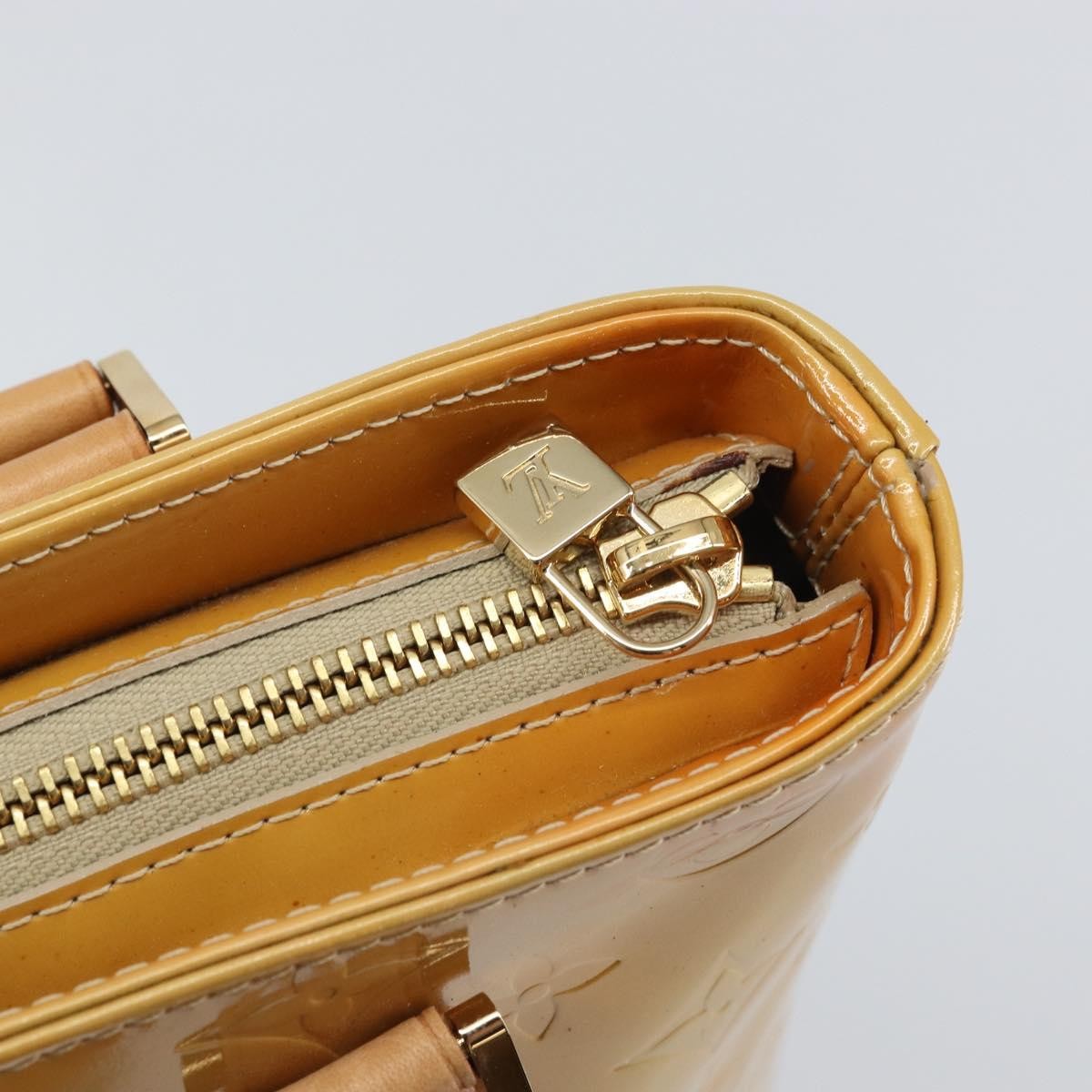 Louis Vuitton Houston Handbag Monogram Vernis, BEIGE, PATENT_LEATHER, Handbag