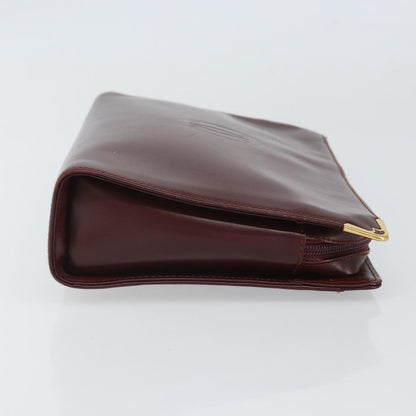 cartier Must de Cartier Clutch bag Leather, BURGUNDY, LEATHER, Clutche & pouche