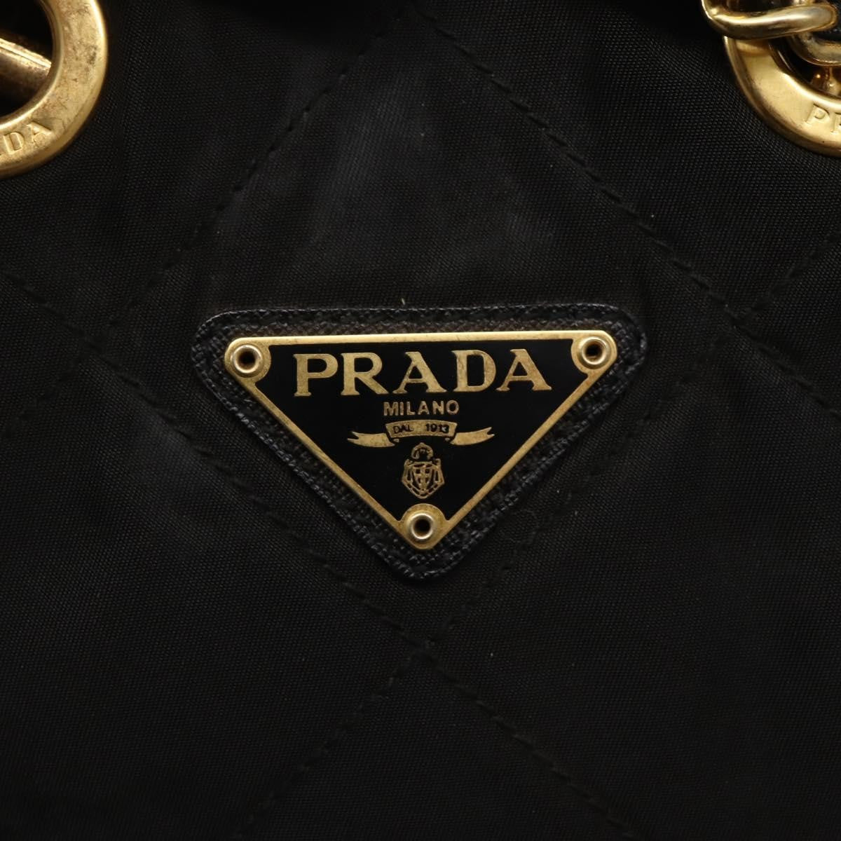 Prada Re-Edition 1995 Chain Tote Quilted Re-Nylon, BLACK, NYLON, Shoulder bag